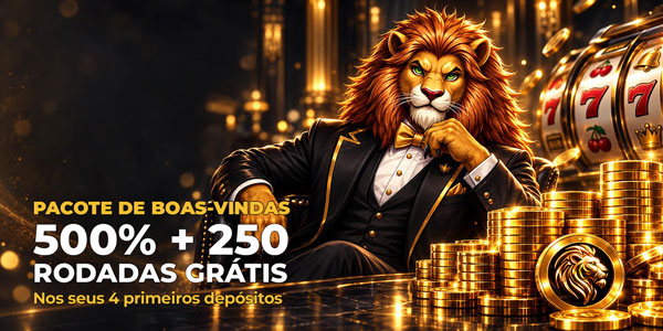 Pacote de boas-vindas: 500% + 250 rodadas grátis